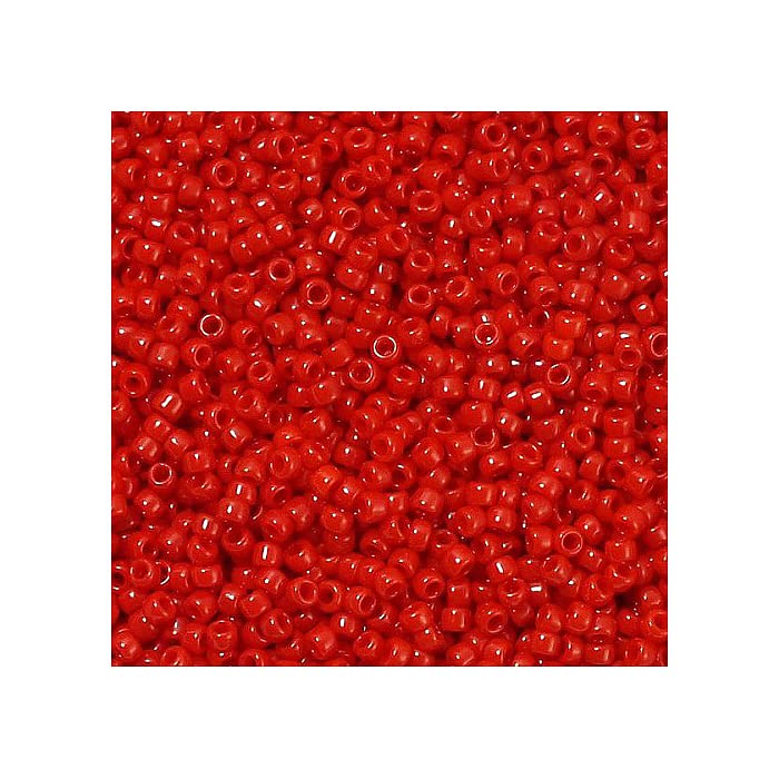 10 g TOHO Round Seed Beads Rocailles, Size 8/0, Opaque Cherry (# 45A), Japan, Glass — image 1