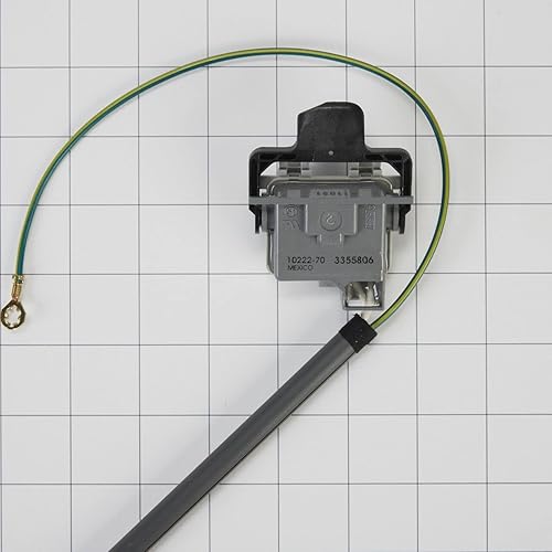 Miniatura 6 de Whirlpool WP3355806 OEM apilable arandela tapa interruptor ensamblaje, gris