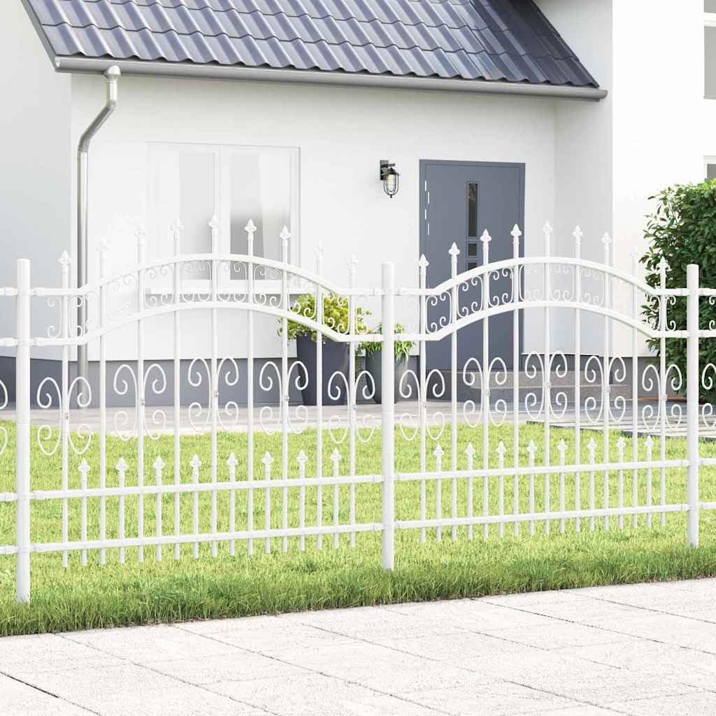 Generico Recinzione per Giardino Bianco 140 cm,Articoli di ferramenta,Barriere e recinzioni,Pannelli per recinzioni-42003974