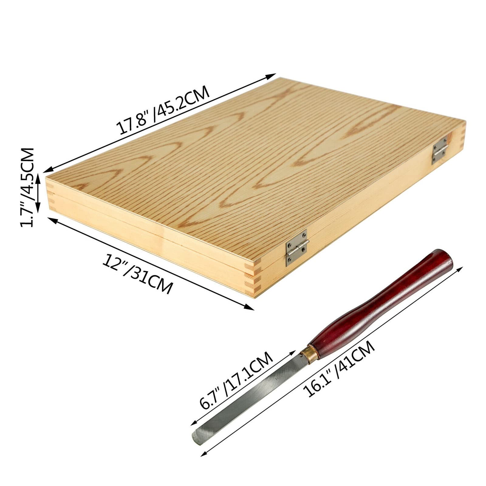 Juegos de cinceles for carpintería, torno de madera de sobremesa de 8 piezas for laboratorios de torno de madera/talleres/ingeniería(Burlywood)