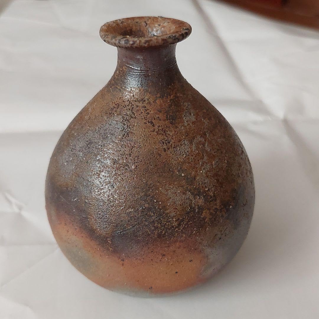 Bizen Ware Tokuri Isesaki Mansaku *Wooden Box is not Included for Overseas Shipping*