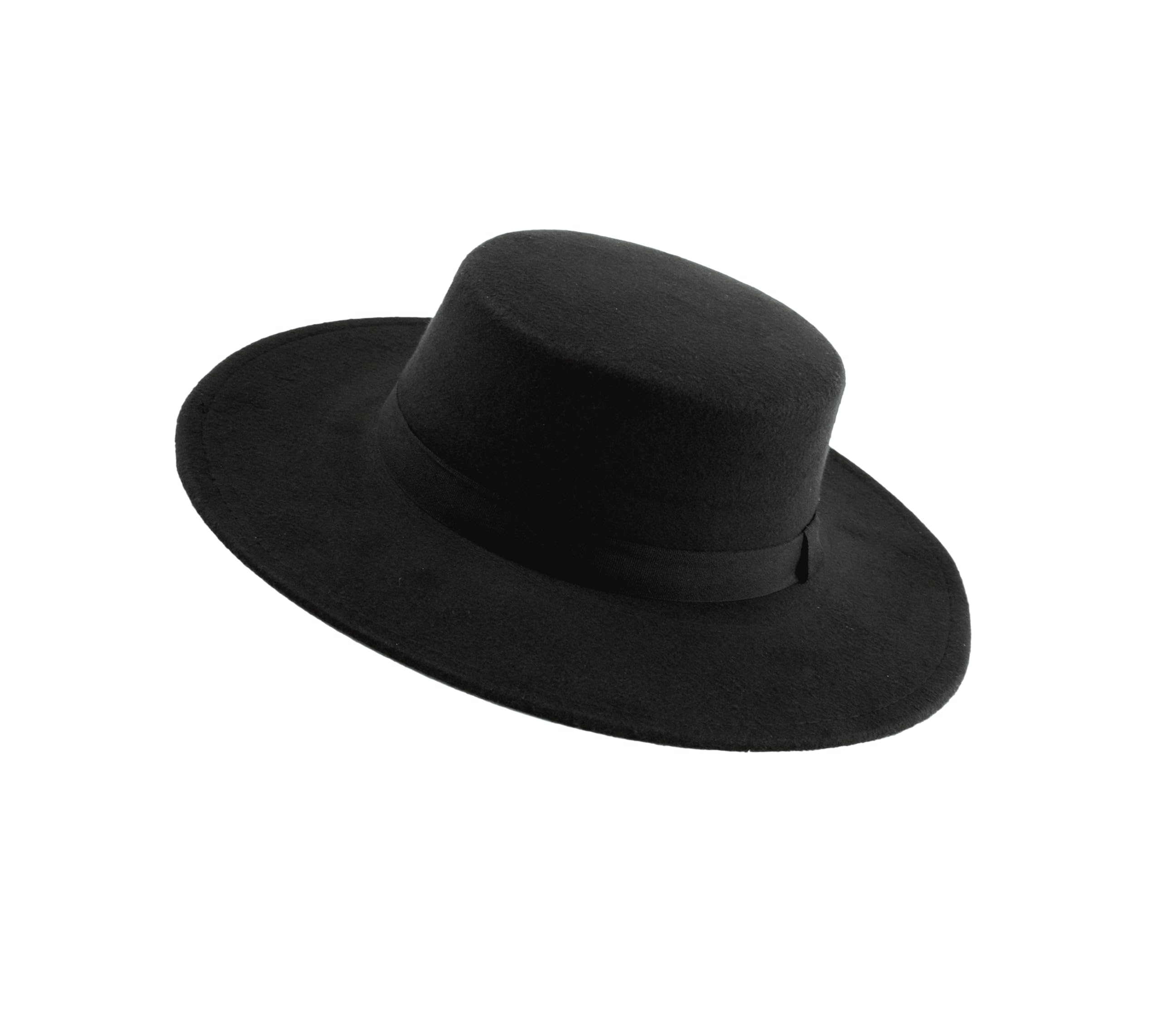 Carnavalife Sombrero cordobes Cordoba Hombre Negro Sombrero Feria de Abril Sombrero sevilliana