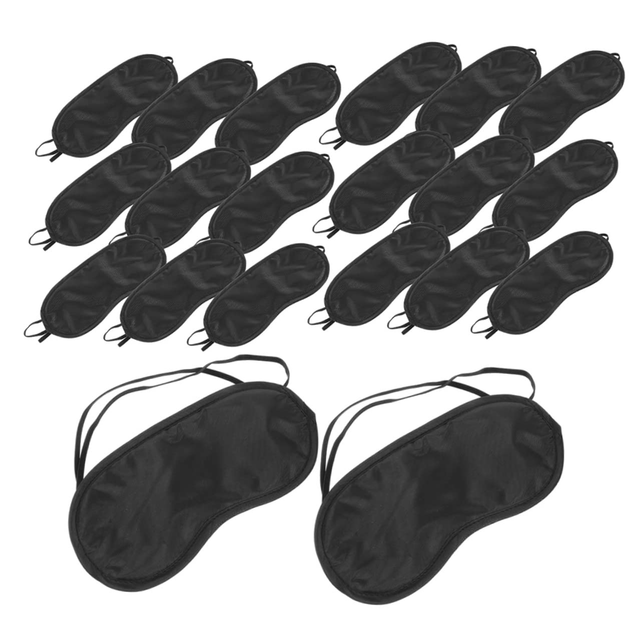 100 piezas máscara de ojos anti-luz máscara de ojos para dormir sombra de ojos dormida máscaras de seda para dormir gafas 3d poliéster