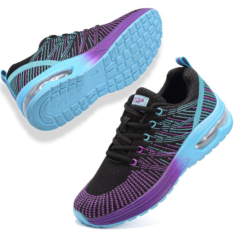 Womens Trainers Running Shoes Air Cushion Sneakers Ladies Walking - Main Image