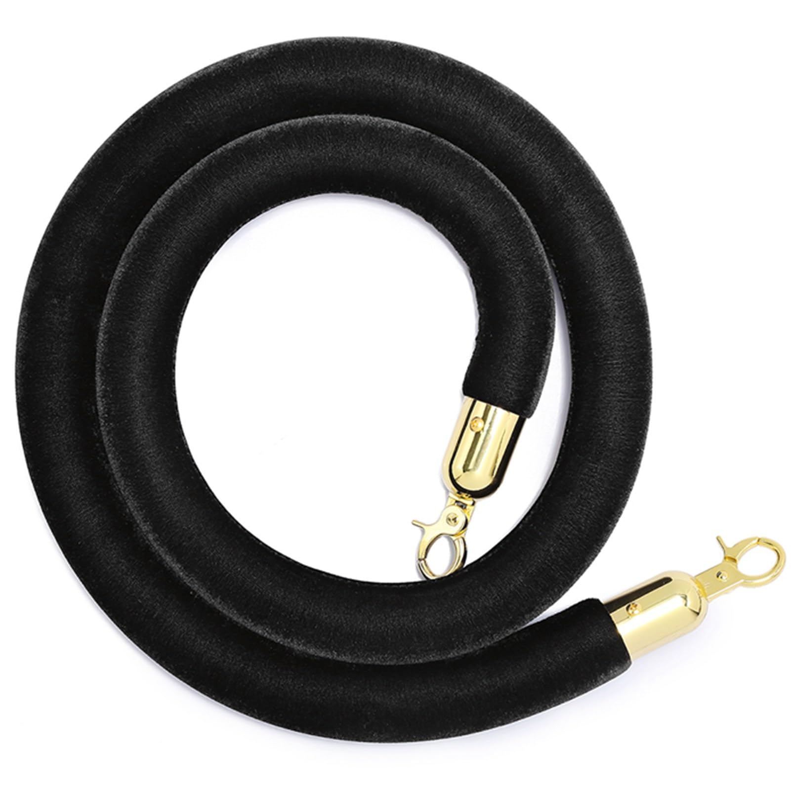 Aioneer Brown Velvet Queue Rope, 1.5M Barrier Rope For Crowd Control, Ideal For Event Management, Theatre Openings, And Visitor Guidance-Purple-1.5m/5ft/59in