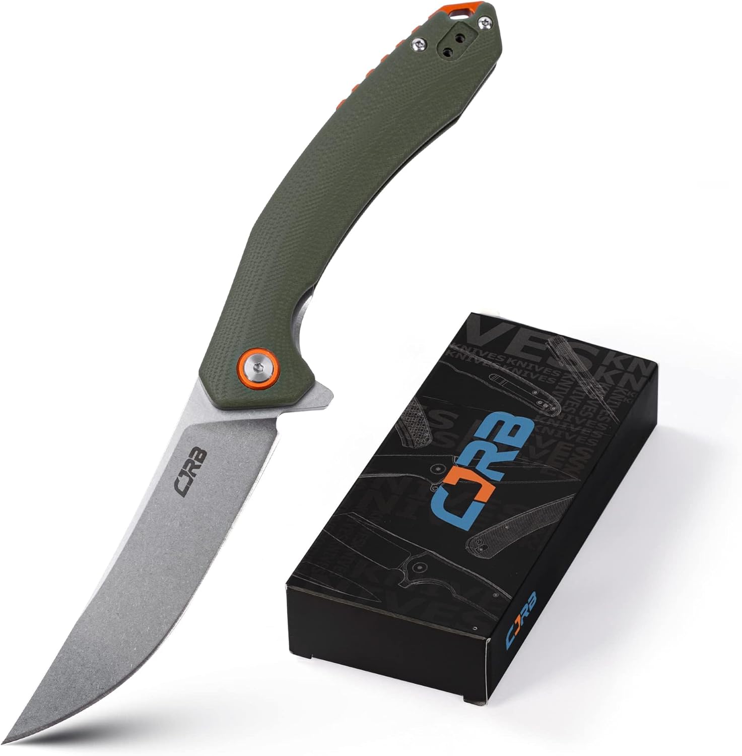 CJRB CUTLERY Folding Knife Gobi (J1906) AR-RPM9 Steel G10 Handle EDC Knife Pocket Knife for Men Green Handle