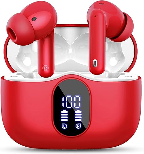 Miniatura 10 de Auriculares inalámbricos, auriculares Bluetooth 5.4 con graves estéreo, auriculares con cancelación de ruido y micrófono, auriculares Pasto