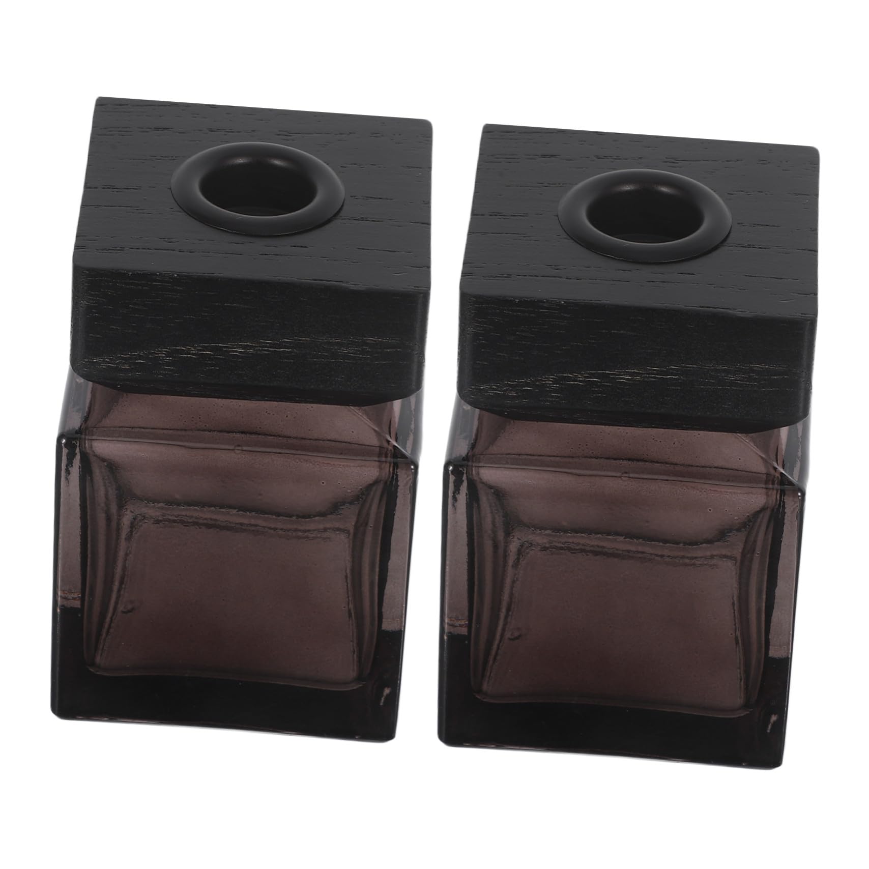 Flacon diffuseur en verre carré pour huiles essentielles maison