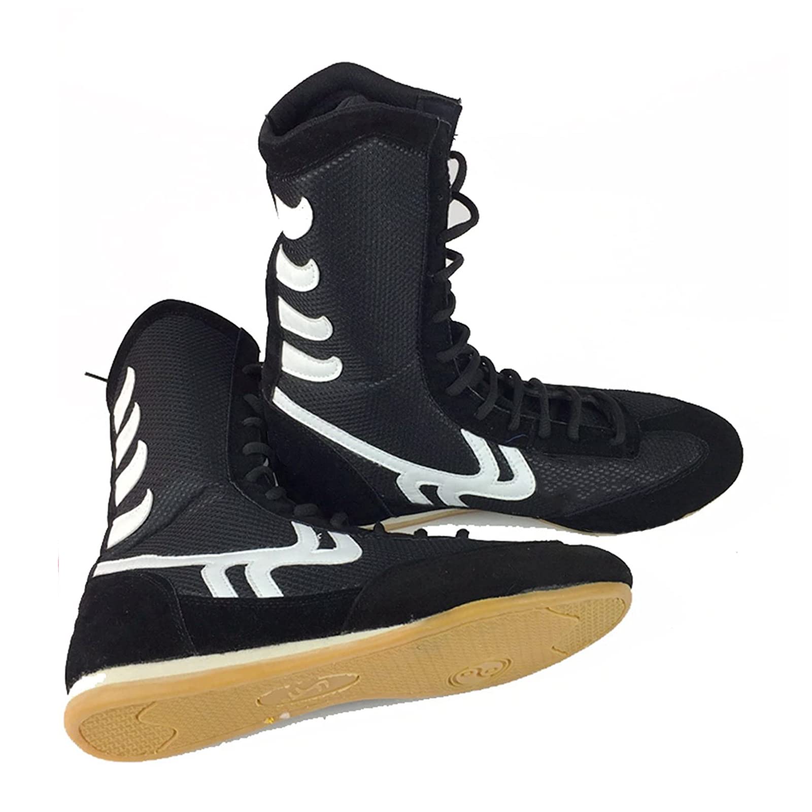 LZQpearl Buty bokserskie, buty bokserskie, dla mężczyzn i kobiet, dzieci i dorosłych, buty piłkarskie, unisex, Junior Boxer Trainer buty walki, buty do treningu, walki MMA, Muay