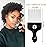 2 Pack Hair Picks for Afro, Curly Hair Styling - Metal Hairdressing Tools for Women and Men (Black)
