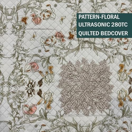 Image of Akshya Modern Reversible AC Comforter - Single Bed All Season Microfiber Quilt - Soft Lightweight Blanket with Dual Tone Design for Bedroom Decor