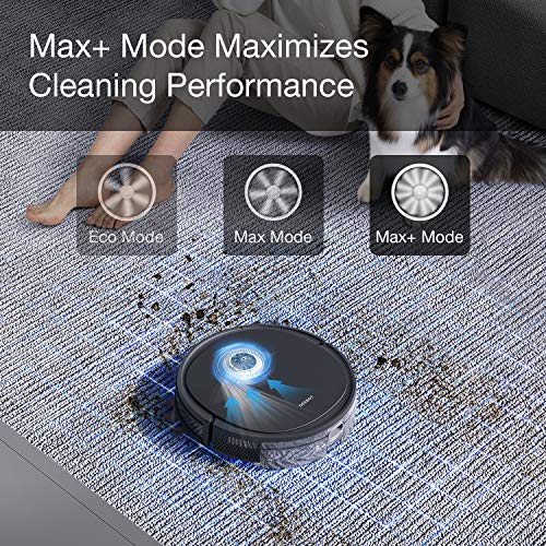 Image of Ecovacs Deebot OZMO U2 Pro Robot Vacuum Cleaner 2in1 Vacuum and Mop, Extra Pet Care Kit 800ml Large Dustbin & Tangle-Free Brush, Ideal for Pet Hair, No-Go Zones, 2.5Hrs Run Time, Voice and App Control