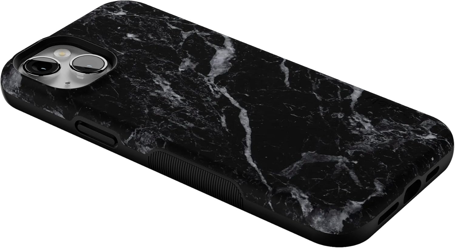 Casely iPhone 14 Plus Case | Black Pearl Marble | Bold Protective Design | Compatible with MagSafe
