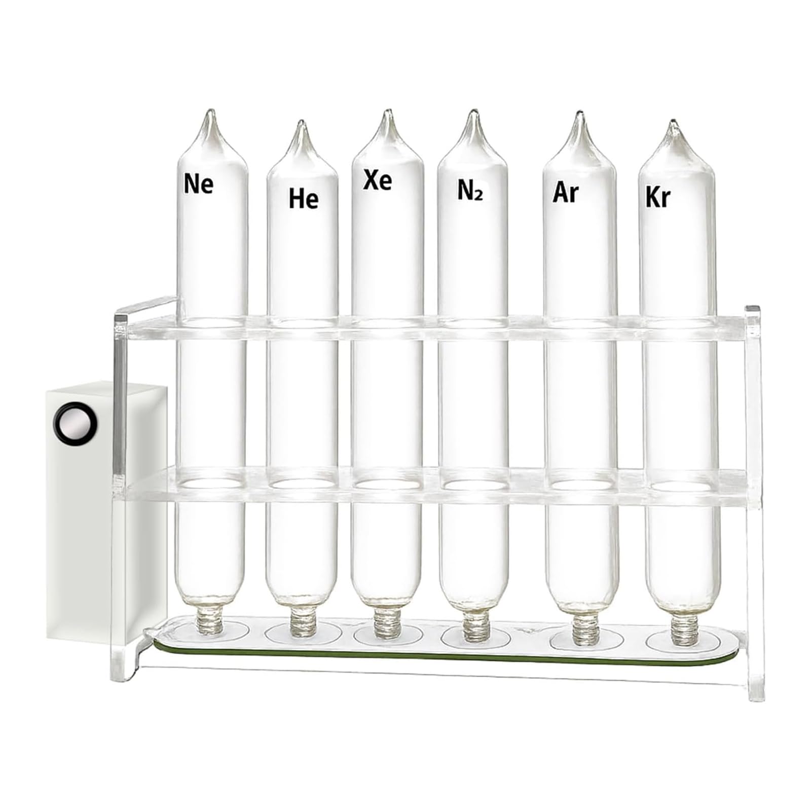 Set Mit 6 Edelgas-Glasröhren, Glasversiegeltes Edelgaselement, Wissenschaftliche Demonstrationssammlung, He/Ne/Ar/Kr/Xe/N2, For Sammeln, Ausstellen, Lehren, Verschenken