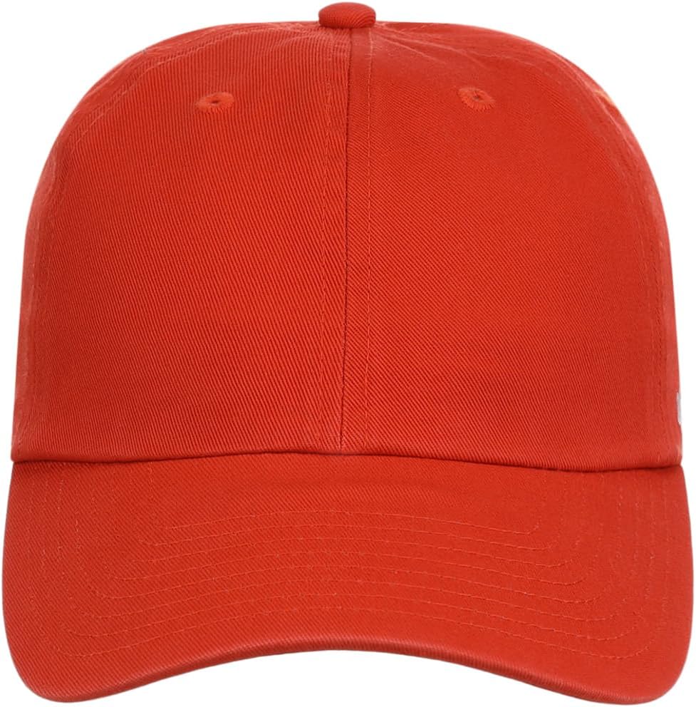 '47 Blank Classic Clean Up Cap, Adjustable Plain Baseball Hat for Men and Women – Orange - Image 2