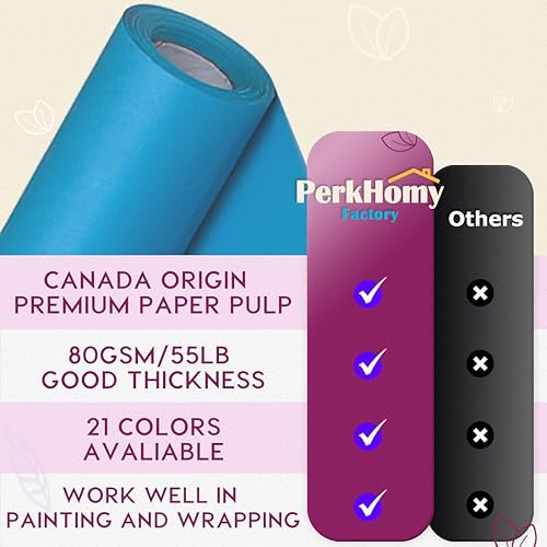 Vista 47 de PerkHomy - Rollo de papel kraft negro de 36 x 1.440 pulgadas (120 pies) para tablón de anuncios, papel artístico, cubierta de mesa, manualidades