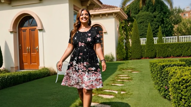 watching women dress Watch Women Plus Size Short Sleeve Dresses on Amazon Live