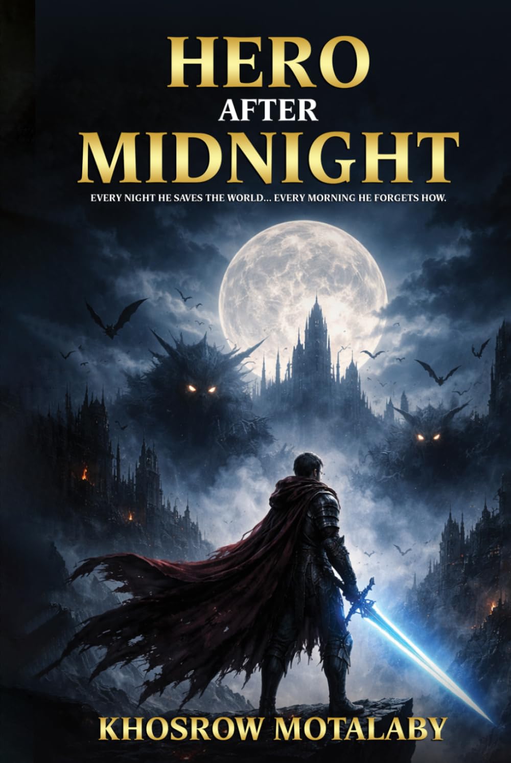 Hero After Midnight: EVERY NIGHT HE SAVES THE WORLD... EVERY MORNING HE FORGETS HOW.