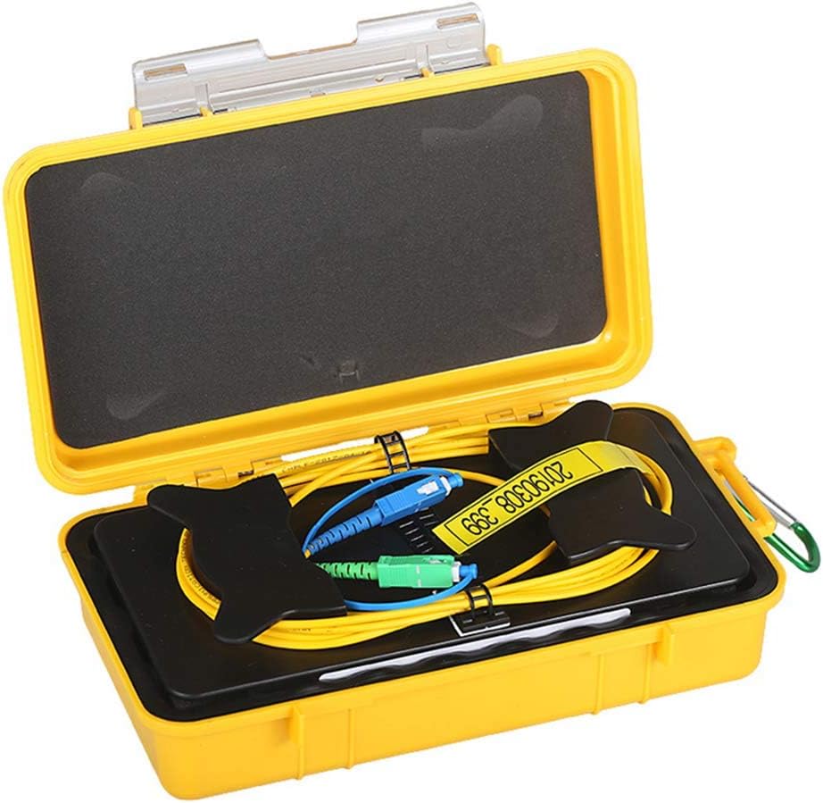 Gеt Chеар Prісе Etayson Fiber Optic OTDR Launch Cable Box G652D Singlemode 9/125 SC/UPC-SC/APC Connector Dead Zone Eliminator Fiber Box (500M)