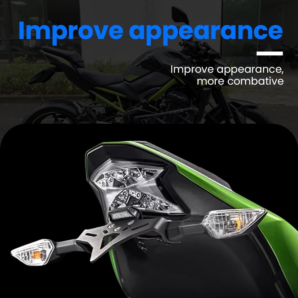 ONE.K.S Motorcycle License Plate Holder Fender Eliminator Registration Bracket For KA-WASAKI Z900 Z900 SE 2017-2024 / ZH2-2021-2024