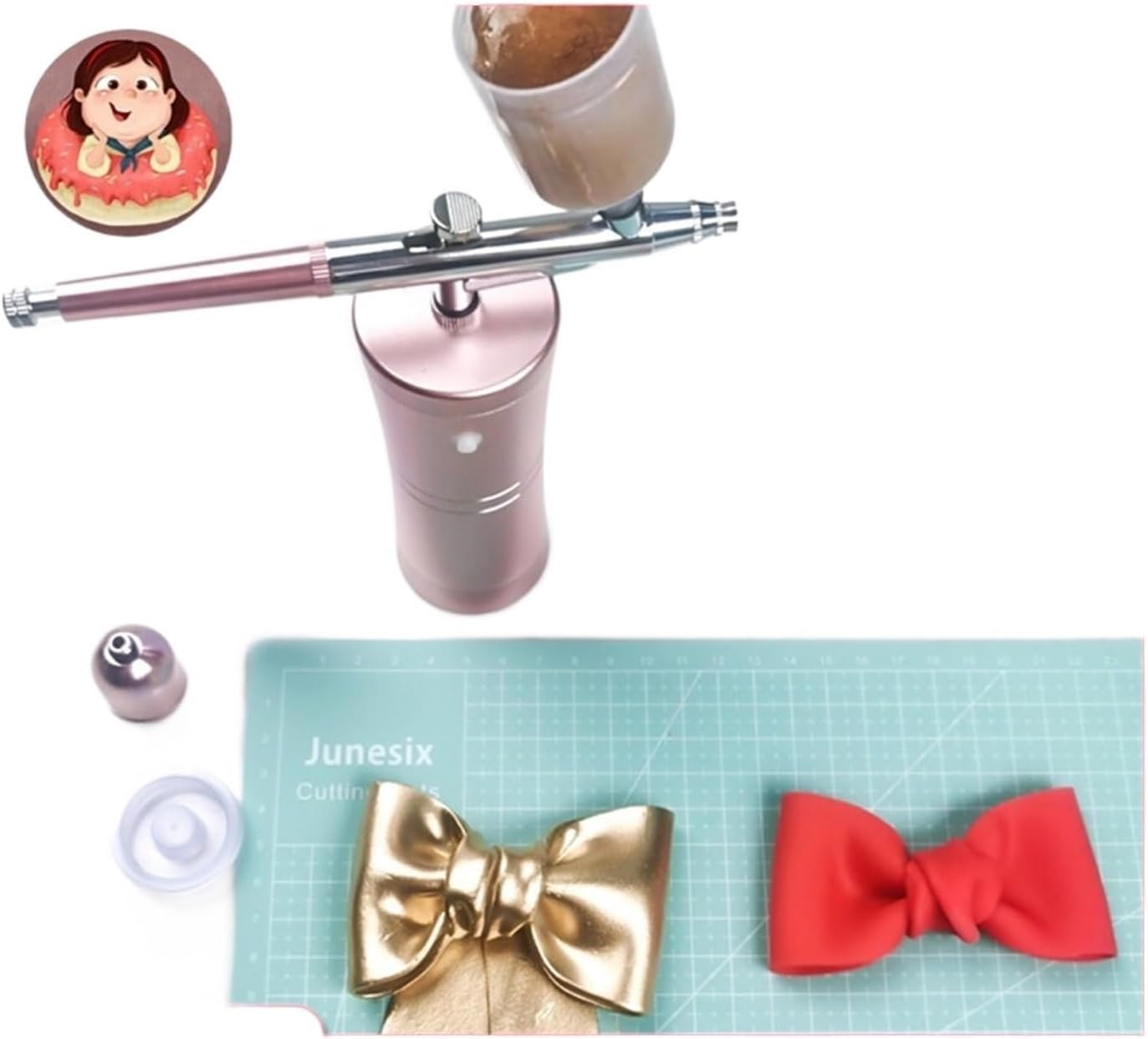 着色スプレーゴールドパウダースプレーペンハンドヘルドミニ充電式エアポンプケーキ着色着色ベーキングツール 幅広い分野に適用される