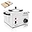 Single Professional Electric Wax Heater Machine for Hair Removal - Large Paraffin Pot with Adjustable Temperature, Facial Skin Body SPA Salon Equipment, 50 Wax Sticks Included