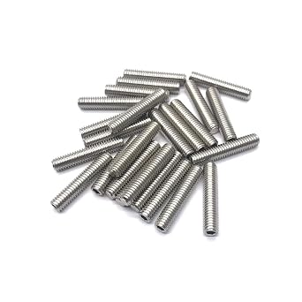 25pcs M6x30mm Stainless Steel Hex Socket Set Cap Point Grub Screws