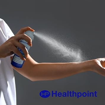 Healthpoint Spray Plaster, Invisible Wound Dressing, Protection for Small Cuts and Abrasions, Water Resistant, Supports Natural Healing, Quick Drying, Flexible, Breathable, 40ml Up to 45 Applications