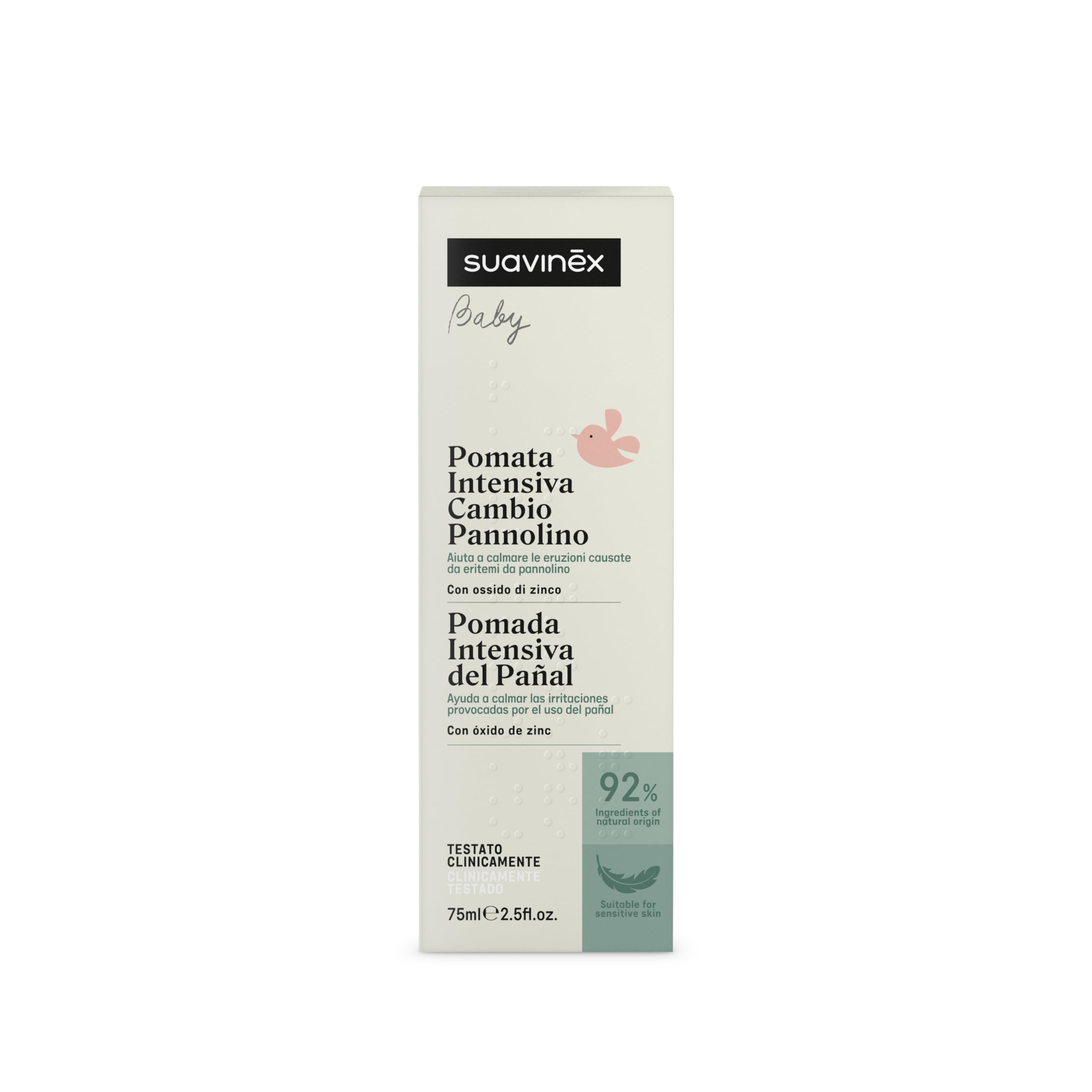 Suavinex Pomata Intensiva Per Cambio Pannolino Neonati 75 Ml