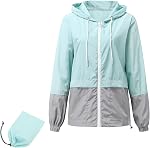 Zando 2026 Rain Jacket Women Lightweight Windbreaker Jacket Waterproof Raincoat for Women Packable Womens Jacket Spring