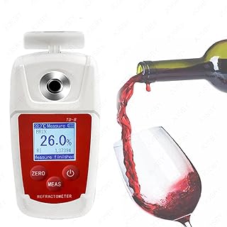 JOSBY 0.1% Precision Digital Brix Refractometer, 0-93% High Range Fruit Sugar Meter with ATC, Automatic Temperature Compensation& Waterproof, Suger Content Measurement Tool, for Jam, Molasses