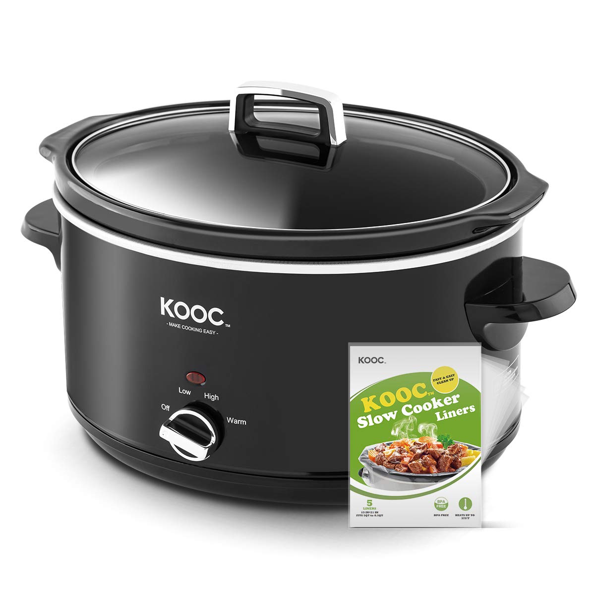 Buy [NEW LAUNCH] KOOC 8.5Quart Oval Slow Cooker, Larger than 8 Quart