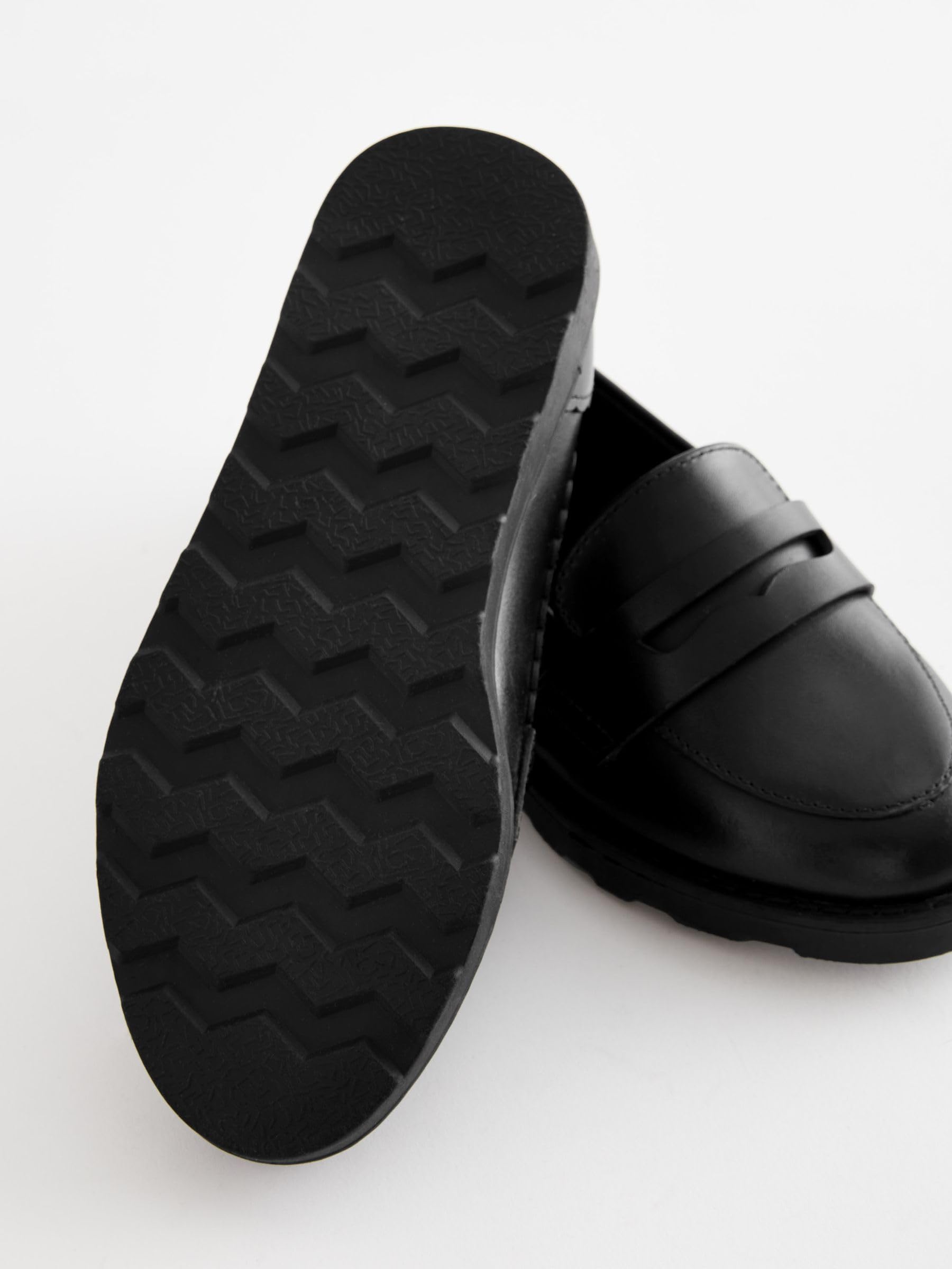 NEXT Fille Mocassins d'école en Cuir
