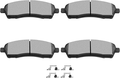SCITOO Kit de pastillas de freno semimetálicas D757 para Ford Excursion 2000-2005, para Ford para F-250 Super Duty 1999-2004, para Ford para F-350