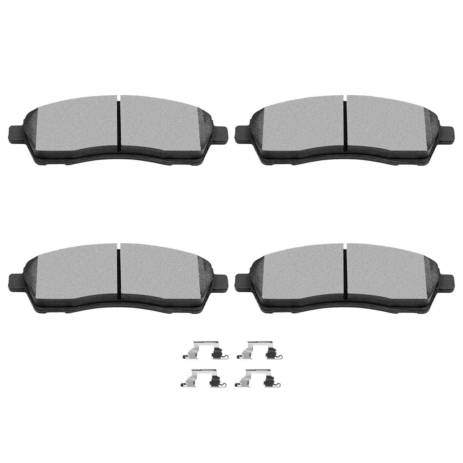 SCITOO D757 Semi-Metal Brake Pads Kits - Rear Replacement For Ford Excursion 2000-2005, F-250 Super Duty 1999-2004, F-350 Super Duty 1999-2004