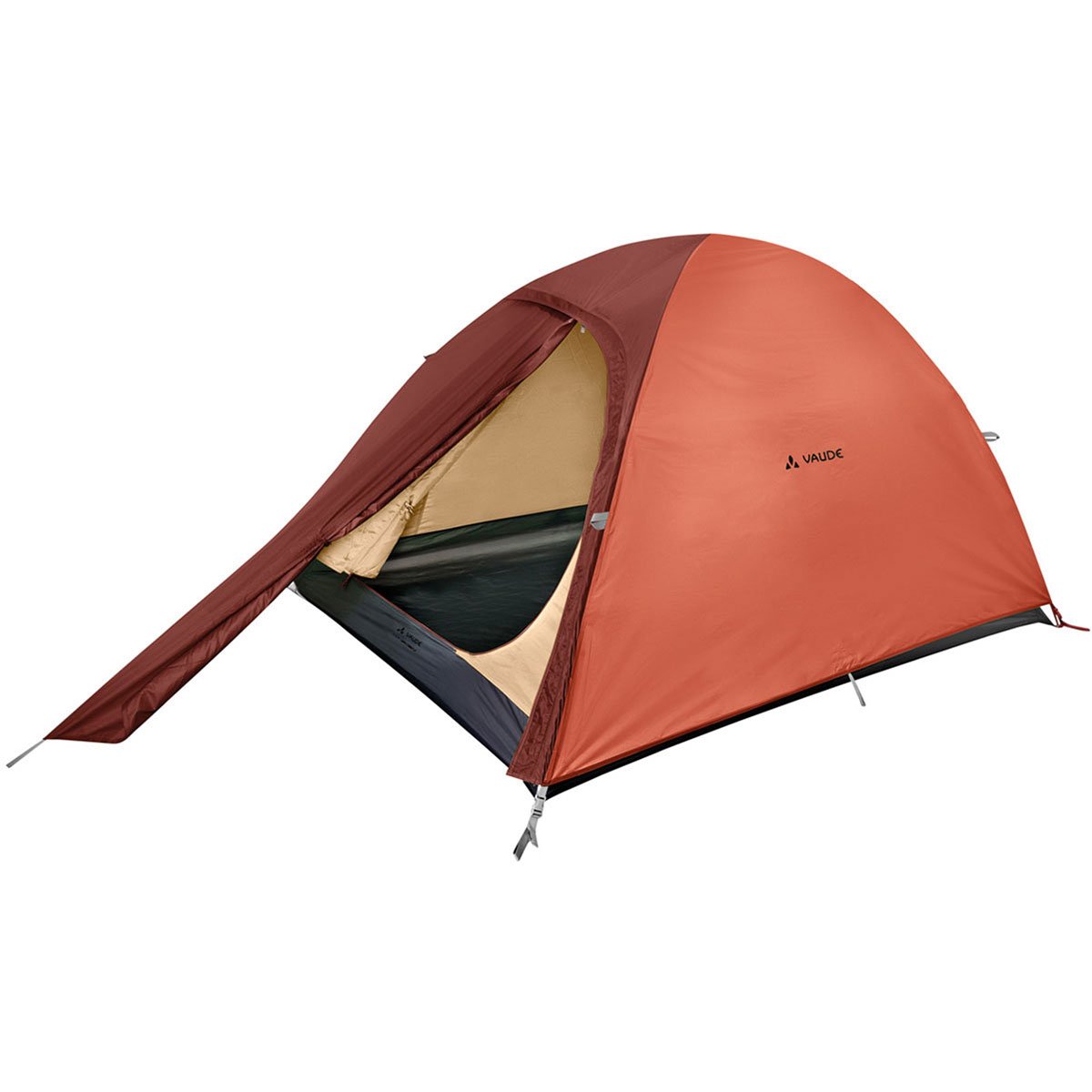 VAUDE 2-Personen-Zelt Campo Compact 2P, Terracotta, one Size, 114911700 Sport & Freizeit