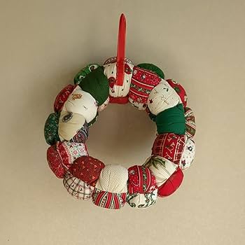 お値下げ★クリスマスリース ★パフパッチワーク(ＶＩP使用)★ハンドメイド Amazon.co.jp: パフのクリスマスリース : おもちゃ