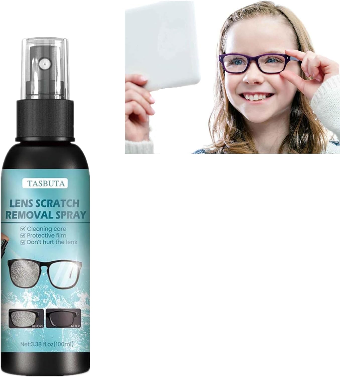 Lens Scratch Removal Spray,Eyeglass Windshield Glass Repair