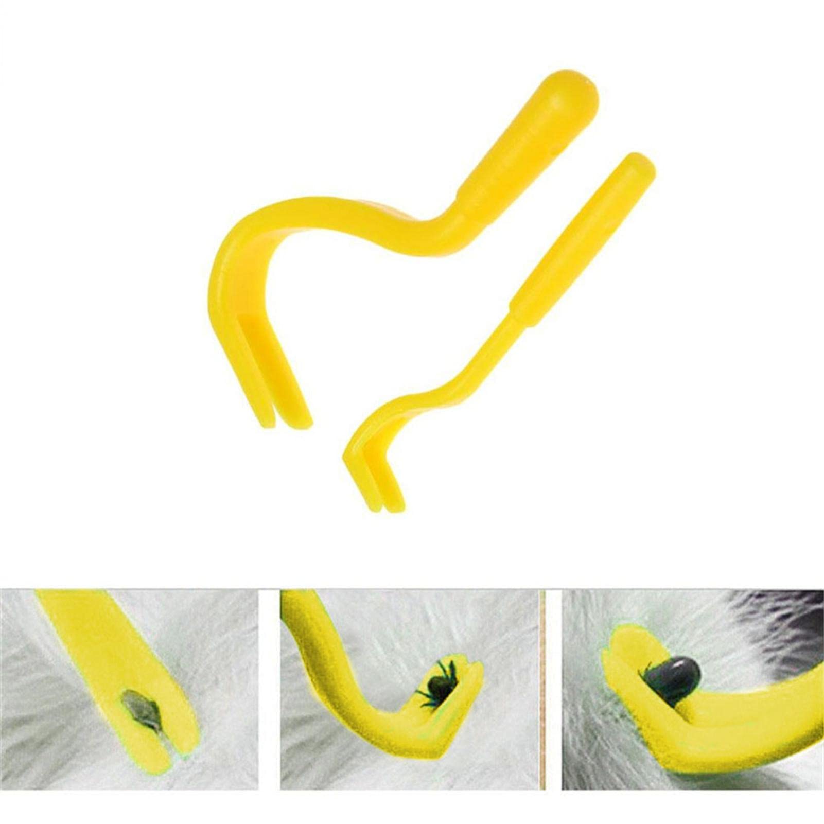 Tick Hook Tick Tweezers Tick Remover for Safe Tick Removal Yellow, Green, Blue, Black 2 Pieces : Buy Online at Best Price in KSA - Souq is now Amazon.sa: Pet Supplies
