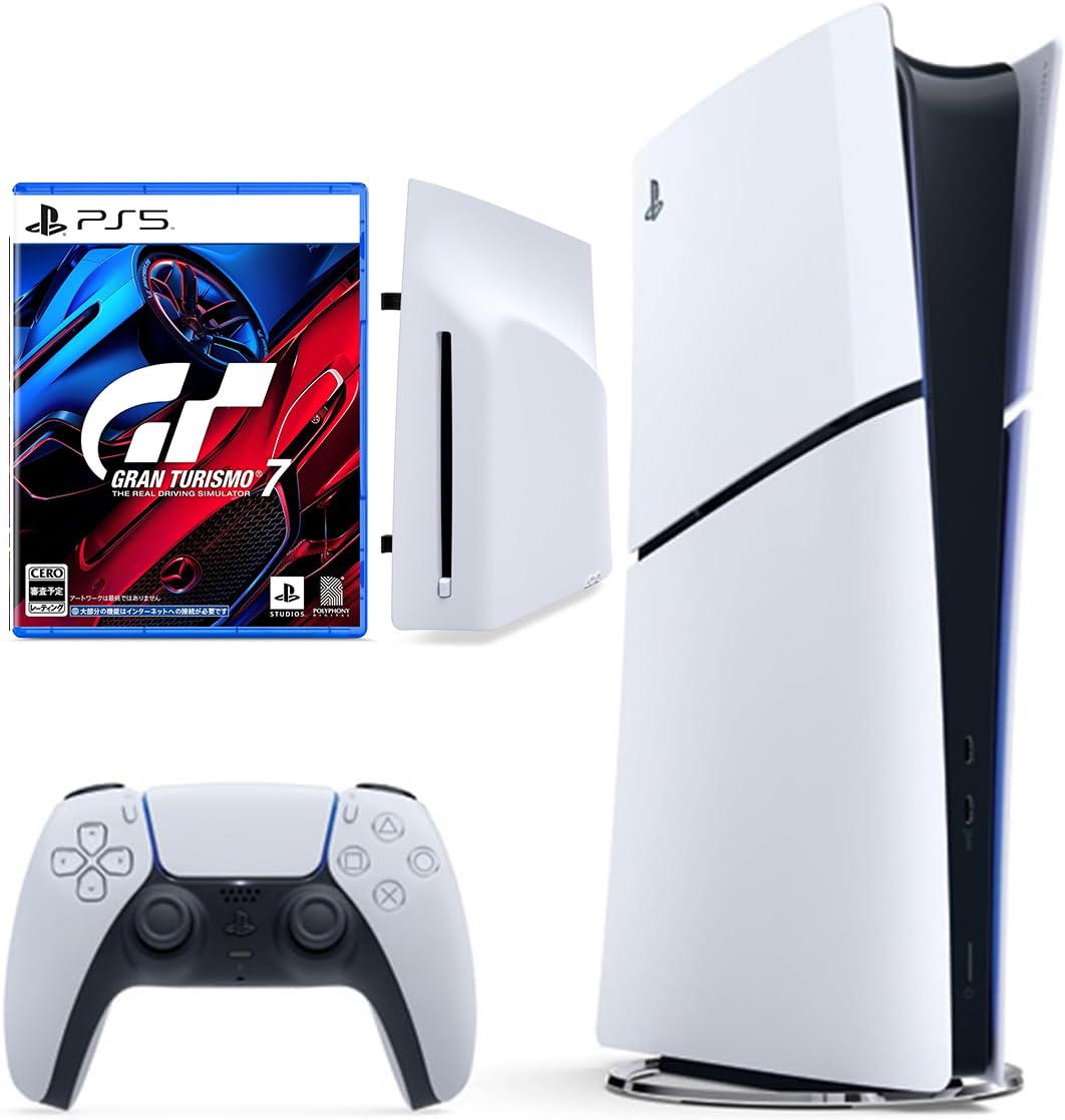 ソニーPS5デジタルエディション日本語モデル+ディスクドライブ+GT7 