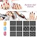 Nail Art Tools Fashion Design - 8 Size Painting Brushes, 5 Carving/Dotting Pen, 12 Style Decals/Stencils, Striping Tapes, Irregular 3D Rhinestones, Manicure Sponge