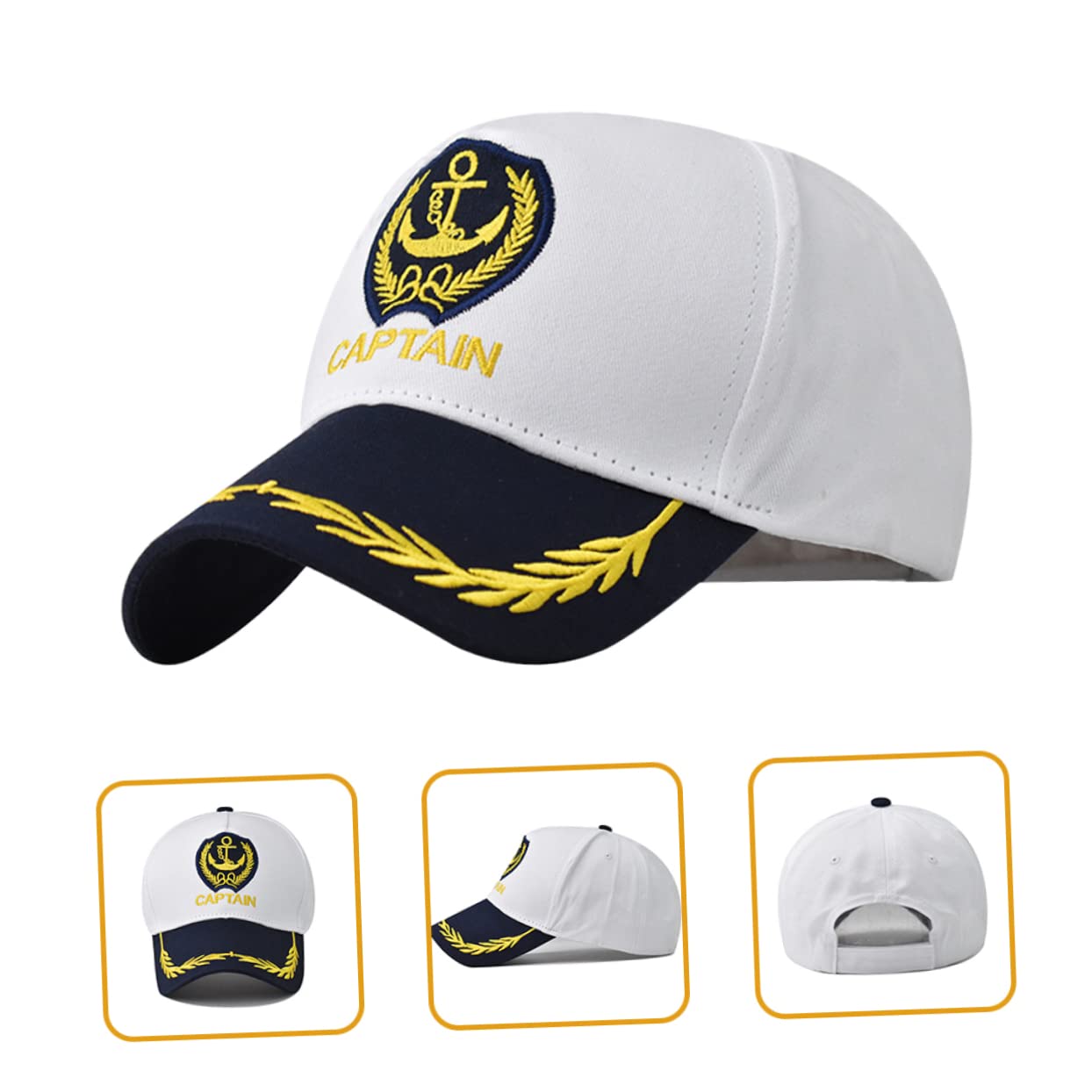 SOIMISS Gorra Azul Marino Gorro Sol Sombrero Sol Gorra Marina Sombreros De Fiesta Divertidos Tapa Traje De Yate De Las Mujeres Sombreros De para Hombre