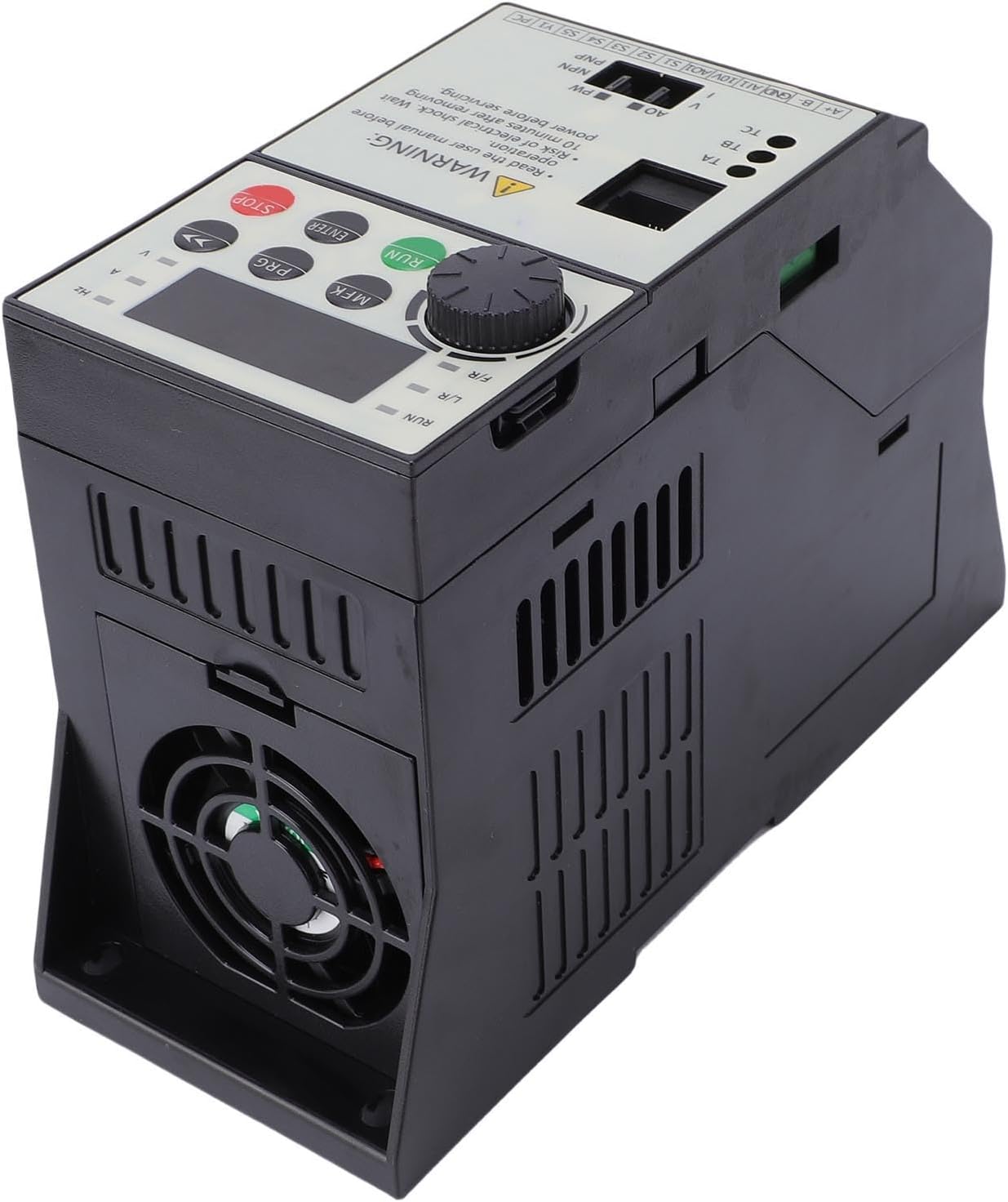 Fafeicy Frequency Converter, 3PH 3.4A 50-60Hz Input 3PH 2.1A 0-500Hz Output 0.75KW Variable Frequency Drive, with Multifunctional Terminal Interface and Industrial Grade ABS Housing,