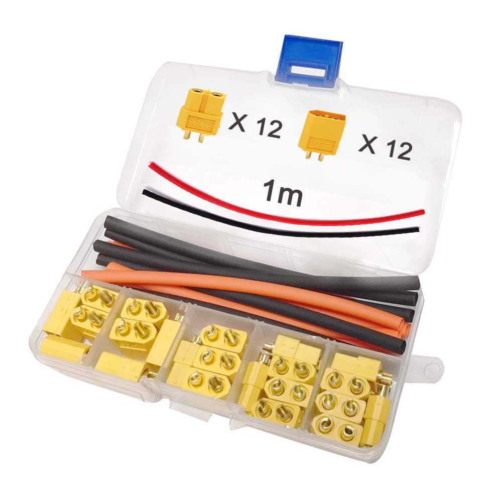 10 XT60 Stecker Set – Männlich & Weiblich Für RC Lipo Batterien, Quadcopter & Multicopter