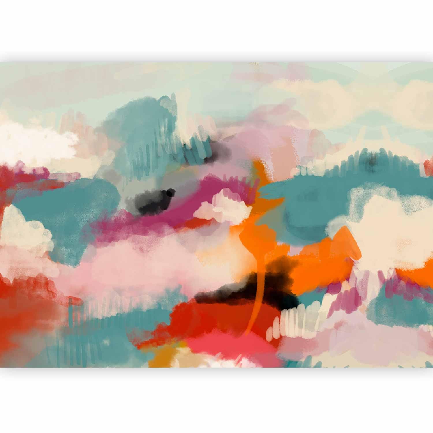 murando Photo Wallpaper Abstract 100x70 cm / 39" x 28" Non-Woven Premium Art Print Fleece Wall Mural Decoration Poster Picture Design Modern Colorful a-A-10005-a-a — image 1