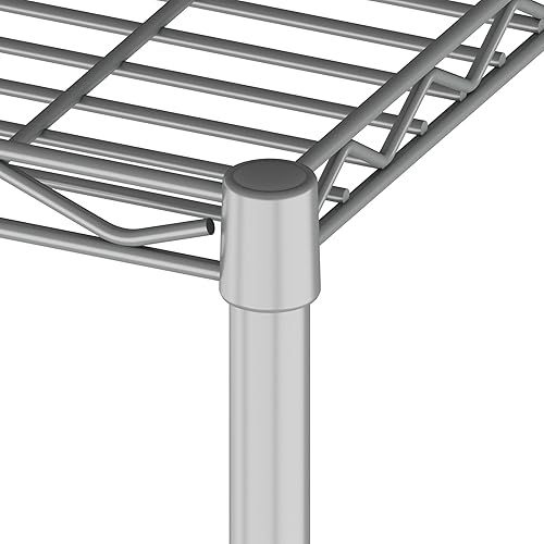 Miniatura 6 de HOMEFORT Estantería de alambre de 5 niveles 5 estantes estante de almacenamiento de metal organizador duradero perfecto para despensa armario cocina