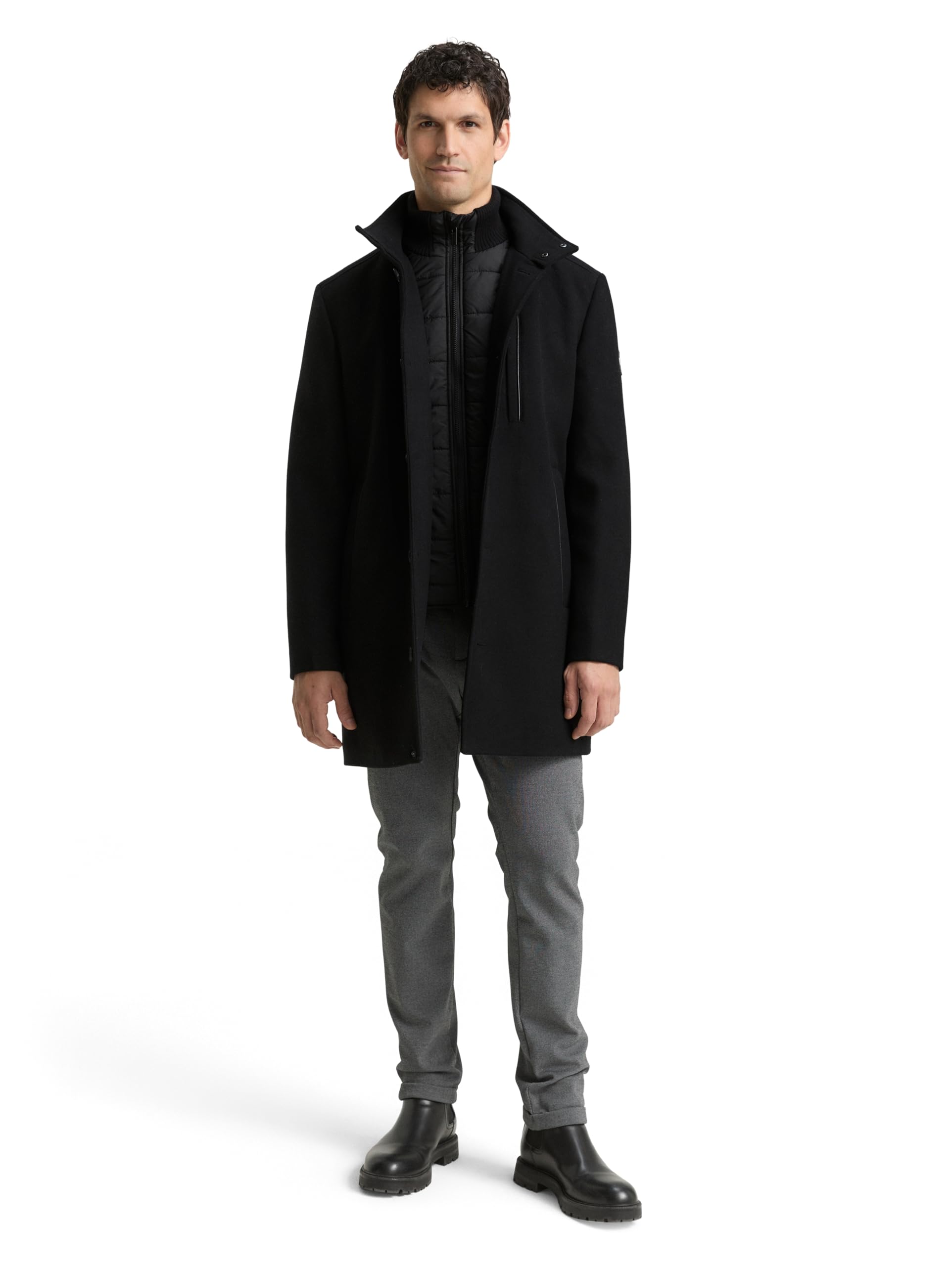 TOM TAILOR 1046983 Abrigo de lana Hombre