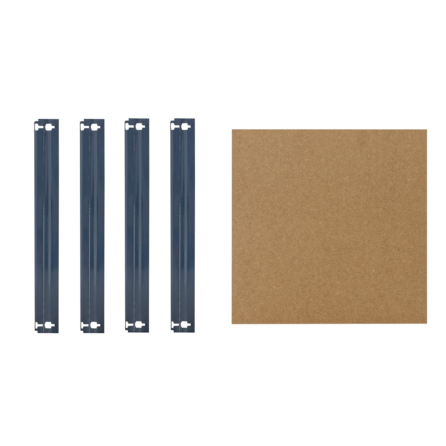 shelfplaza Home 40x40 cm Fachboden-Set in blau für Home Schwerlastregale