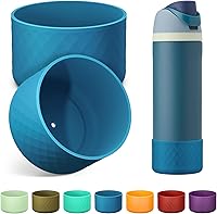 Vista 60 de 2PCS Silicone Water Bottle Boot for Owala 24oz 32oz 40oz, Anti-Slip Protective Sleeve Bottom Bumper Protector for FreeSip, Twist, and Flip Stainless