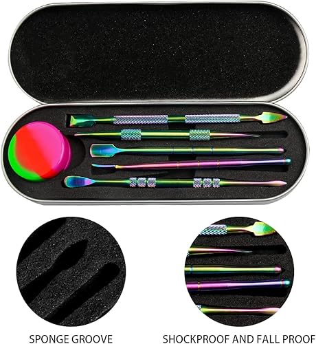 Miniatura 5 de Juego de 6 herramientas de tallado de cera, herramienta de tallado de doble extremo, herramientas de escultura de cera de acero inoxidable con tarro